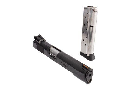 Rock Island Armory 1911 .22 TCM Conversion Kit has a parkerized finish and Rock Island Armory logo for added aesthetics